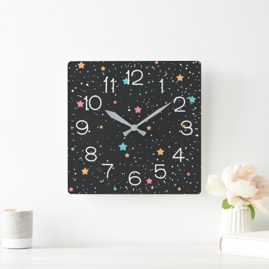 Außenraumhalterung Quadratische Wanduhr (Zuhause)