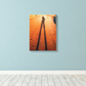 Außenschatten Leinwanddruck (Insitu (Holzboden))