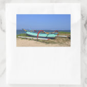 Außenschiff Rechteckiger Aufkleber (Tasche)