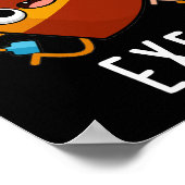 Außenseiten Funny Exercise Pun Dark BG Poster (Ecke)