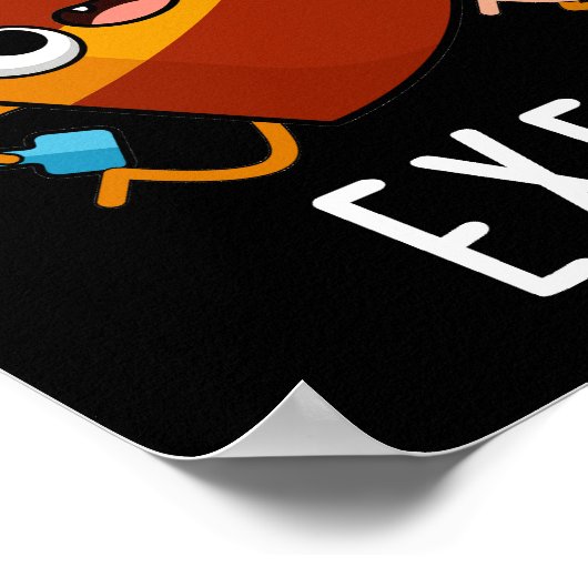 Außenseiten Funny Exercise Pun Dark BG Poster (Ecke)