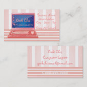 Aussenseiter-Chic-Computer Visitenkarte (Vorne/Hinten)