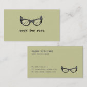 Aussenseiter für Miete, Visitenkarte (Vorne/Hinten)