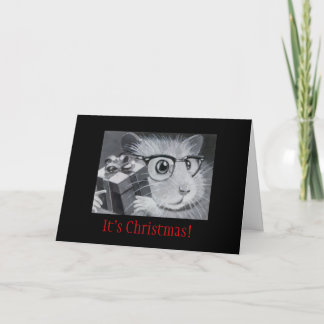 Aussenseiter-Hamster-Weihnachtskarte Feiertagskarte