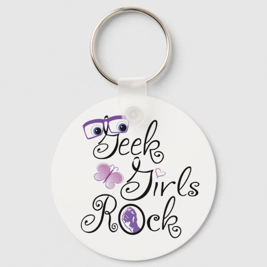 Aussenseiter-Mädchen-Felsen Schlüsselanhänger (Vorderseite)