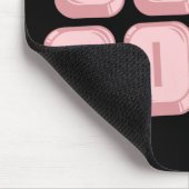 Aussenseiter-Mädchen-Rosa-Tastatur Mousepad (Ecke)