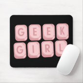 Aussenseiter-Mädchen-Rosa-Tastatur Mousepad (Mit Mouse)