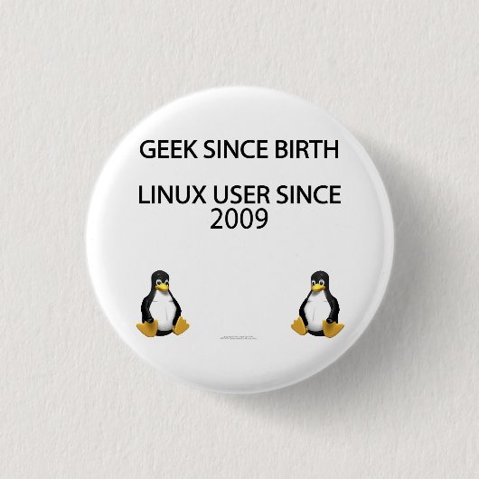 Aussenseiter seit Geburt. Linux-Benutzer seit Button (Vorderseite)