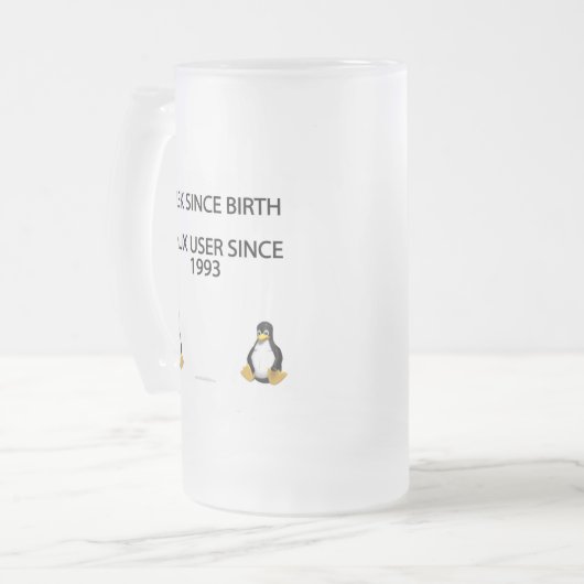 Aussenseiter seit Geburt. Linux-Benutzer seit Mattglas Bierglas (Vorderseite Links)