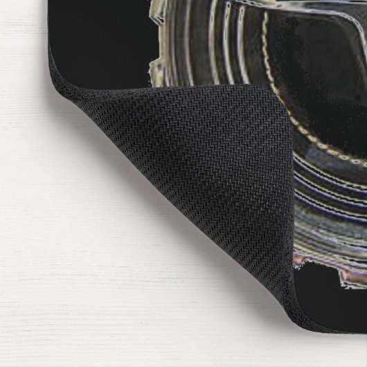 Außenseiterauflageschwarzes Mousepad (Ecke)