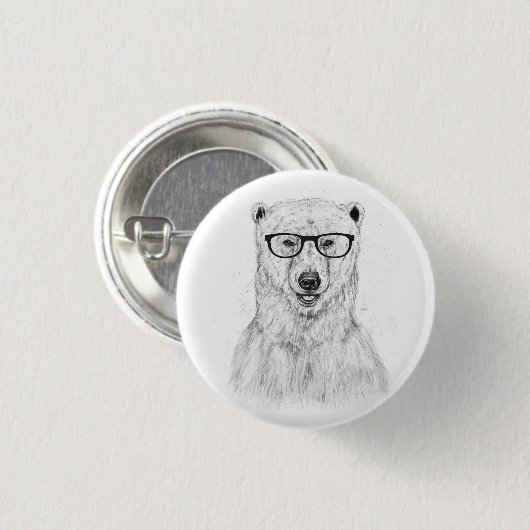 Aussenseiterbär Button (Vorne & Hinten)