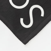 Außenstehende Bleibe Gold Word Cloud Fleecedecke (Ecke)