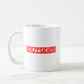 Außenstehende Briefmarke Kaffeetasse (Links)