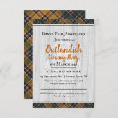 Außenstehende Party Einladung (Vorne/Hinten)