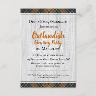 Außenstehende Party Einladung