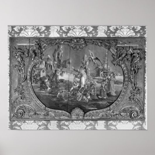 Außenwand mit chinesischem Gegenstand, c.1730 Poster (Vorne)