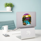 Außenwelt Aufkleber (Laptop auf Schreibtisch)