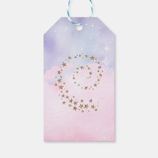 Außenweltraum Girl Astronaut Foto vielen Dank Geschenkanhänger (Rückseite)