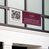 Außenwerbung für Veranstaltungen mit QR-Code Banner (Äußeres Gebäude)