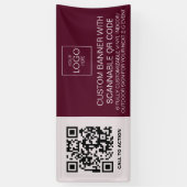 Außenwerbung für Veranstaltungen mit QR-Code Banner (Vertikal)