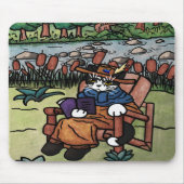 Außenwerbung Gartenkatze Mousepad (Vorne)