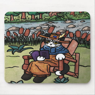 Außenwerbung Gartenkatze Mousepad