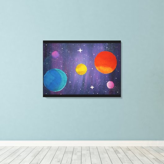 Außenwerbung Leinwanddruck (Insitu (Holzboden))