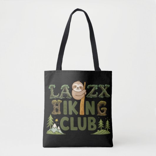 Außer Atem Wander Gesellschaft Lustiger Faultier W Tasche (Vorderseite)