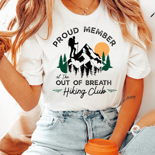 Außer Atem Wanderclub Vintage Berg T-Shirt
