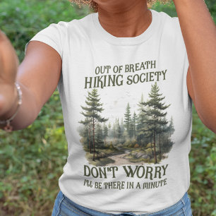 Außer Atem Wanderverein Grün Vintage Wald T-Shirt