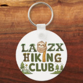 Außer Atem Wanderverein Lustiger Faultier Wanderer Schlüsselanhänger (Vorderseite)