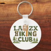 Außer Atem Wanderverein Lustiger Faultier Wanderer Schlüsselanhänger (Vorderseite)