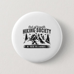 Außer Atem Wanderverein Naturliebhaber Berg Button