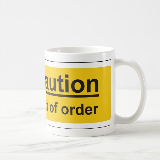 außer Betrieb Kaffeetasse (Rechts)