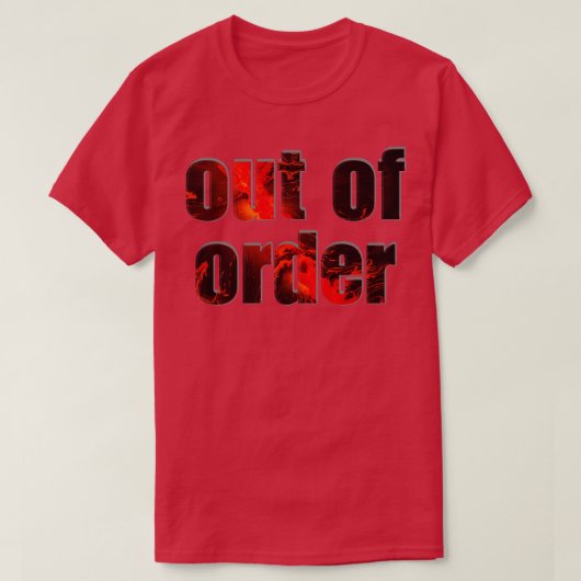 außer Betrieb T-Shirt (Design vorne)