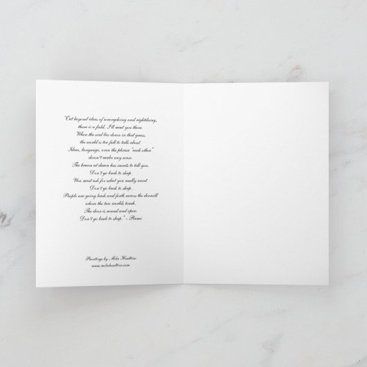 "Außer den Vorstellungen von Fehlverhalten und Rec Karte (Innenseite)