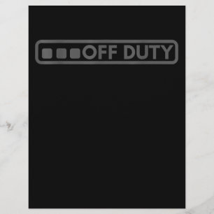 Außer Dienst Perfekt für Polizei Armee und Justiz Flyer