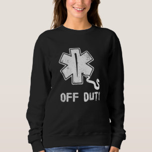 Außer Dienst Retro-EMT-Sanitäter-Medizin-Notfall-E Sweatshirt