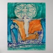 "Außer falschem Tun und richtig tun" von Rumi Poster (Vorne)