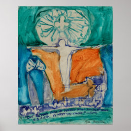 "Außer falschem Tun und richtig tun" von Rumi Poster