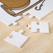 Außer Fisher mit Angelrute Puzzle (Seite)