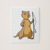 Außer Fisher mit Angelrute Puzzle (Vertikal)