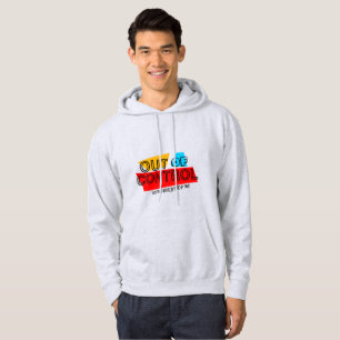 Außer Kontrolle – Fette Typografie-Statement-Desig Hoodie