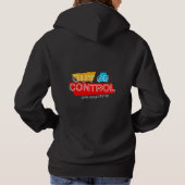 Außer Kontrolle – Fette Typografie Statement Desig Hoodie (Rückseite)