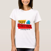 Außer Kontrolle – Fette Typografie Statement Desig T-Shirt (Vorderseite)