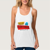 Außer Kontrolle – Fette Typografie-Statement-Desig Tank Top (Vorderseite)