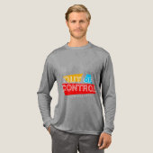 Außer Kontrolle – Fette Typografie-Statement-Desig Tri-Blend Shirt (Volle Vorderseite)