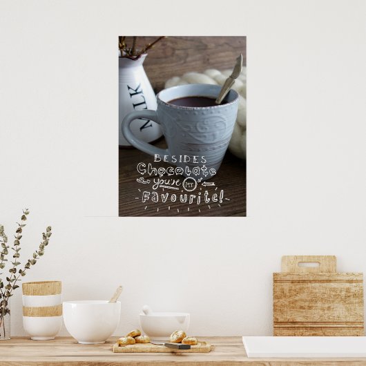 Außer Schokolade Poster (Küche)