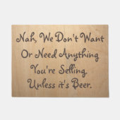 Außer sein Bier ・ sonnig ・ Fußmatte (Vorderseite)