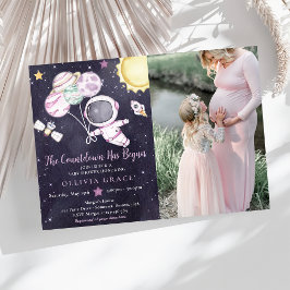 Außer Space Girl Babydusche Galaxy Babydusche Einladung